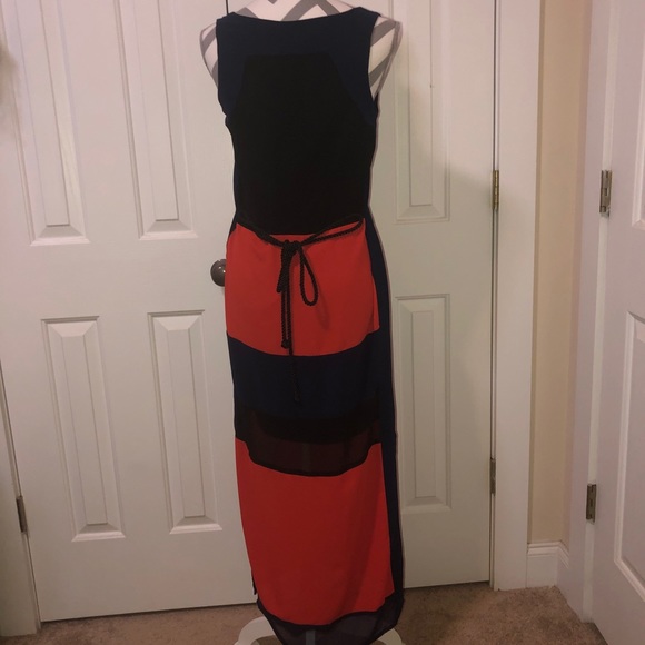 badgley mischka color block maxi dress - Picture 2 of 5